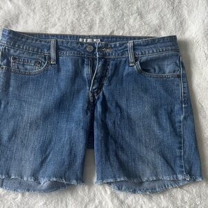 Levi's Classic Blue Denim Cutoff Shorts